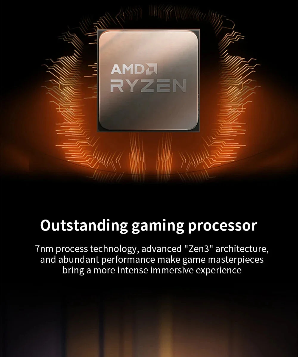 AMD Ryzen 7 5700X 3.4GHz R7 5700X 8-Core 16-Thread L3=32M Processor 65W Socket AM4 7NM DDR4 NEW but No Fan