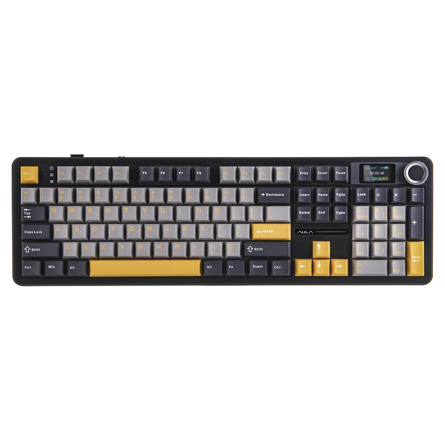 EPOMAKER X AULA F108 PRO Full Size 100% ANSI Layout Hot Swap Wired/2.4GHz/Bluetooth Wireless Mechanical Keyboard RGB Backlight