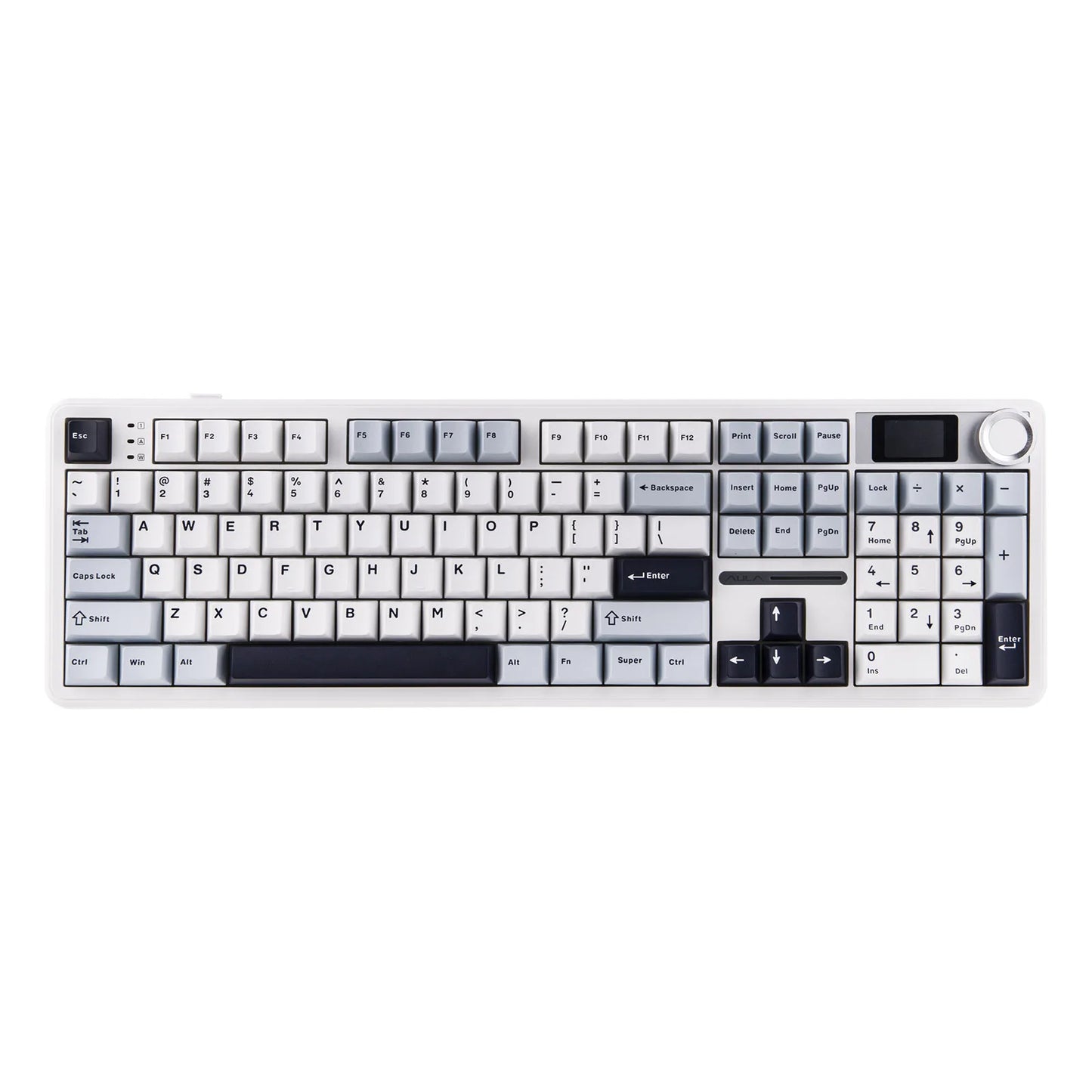 EPOMAKER X AULA F108 PRO Full Size 100% ANSI Layout Hot Swap Wired/2.4GHz/Bluetooth Wireless Mechanical Keyboard RGB Backlight