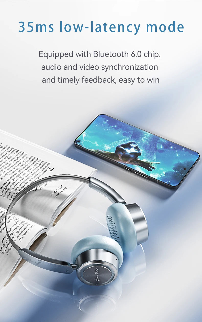 HaaYot Mini Wireless Headphone,60H Playtime ENC Noise Cancelling,35ms Low Latency Bluetooth 6.0,Ultra Light for Gaming/Travel