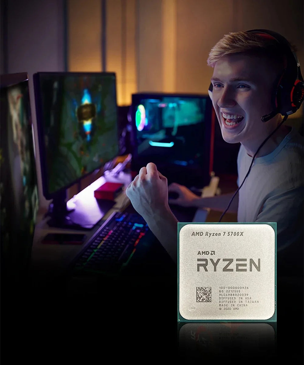 AMD Ryzen 7 5700X 3.4GHz R7 5700X 8-Core 16-Thread L3=32M Processor 65W Socket AM4 7NM DDR4 NEW but No Fan