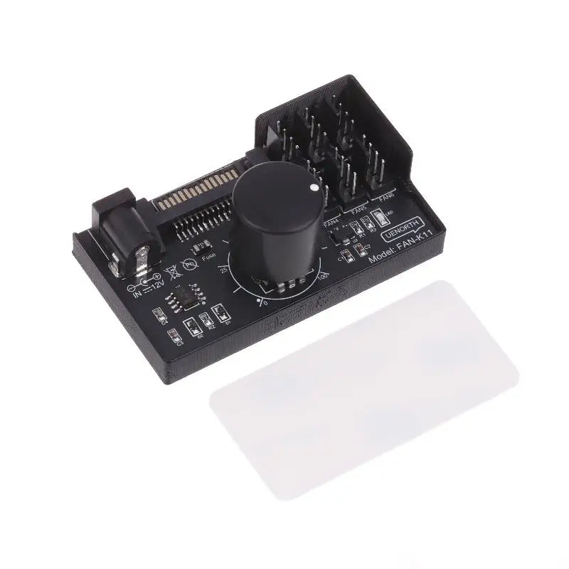 【X】PWM Fan Speed Controller SATA DC Power On 4Pin Fan Governor NAS Server Fan Speed Regulator 4-Way 6-Way PWM Fan HUB Control