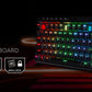 Redragon K580 VATA RGB 104 Keys LED USB Backlit Mechanical Gaming Wired Backlight Computer Keyboard Anti-ghosting with Macro Key