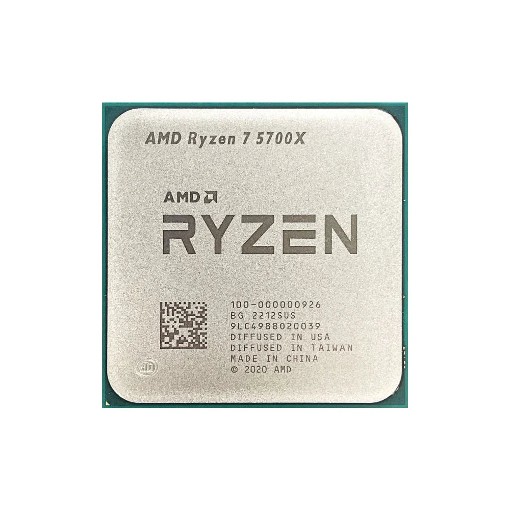 AMD Ryzen 7 5700X 3.4GHz R7 5700X 8-Core 16-Thread L3=32M Processor 65W Socket AM4 7NM DDR4 NEW but No Fan