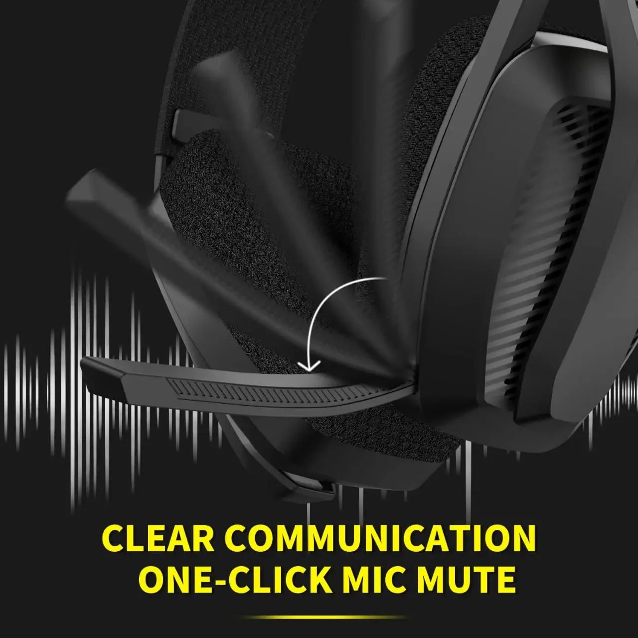 BINNUNE BW06 2.4GHz Wireless Gaming Headset with Mic for PS5 PS4 PC Mac Playstation Bluetooth Gaming Headset with Microphone