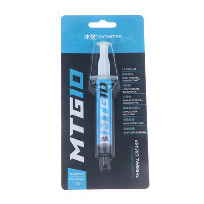 Hot 1Pc 5g/10g Syringe MTG5/MTG10 Thermal Conductive Grease Paste 14.3W/mk For Grease Desktop Computer Laptop Graphics Card Chip