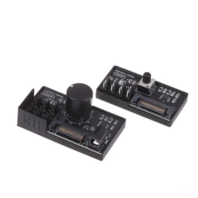 PWM Fan Speed Controller SATA DC Power On 4Pin Fan Governor NAS Server Fan Speed Regulator 4-Way 6-Way PWM Fan HUB Control