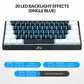 Rii RK806 60% Mechanical Gaming Keyboard,61 Keys Compact Wired Keyboard with Blue Backlight,Clicky Blue Switch,Anti-ghosting