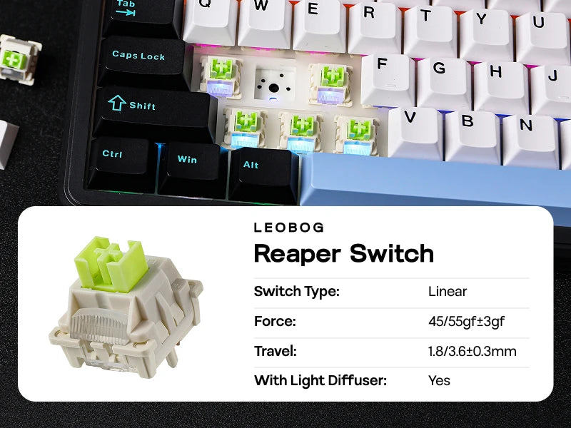 EPOMAKER X AULA F108 PRO Full Size 100% ANSI Layout Hot Swap Wired/2.4GHz/Bluetooth Wireless Mechanical Keyboard RGB Backlight