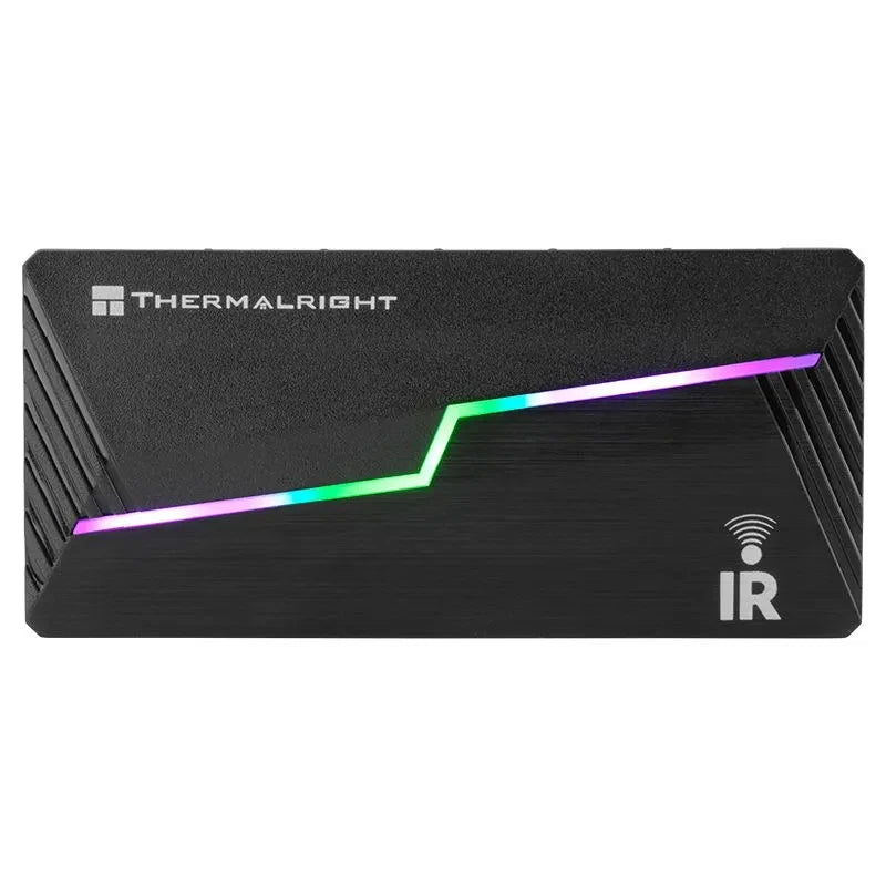 Thermalright ARGB and FAN HUB X12 IR Black, 3Pin ARGB +4Pin PWM 2 In 1 Temperature Control with Remote Control