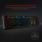 Redragon K556 RGB LED Backlit Wired 104 Keys Hot-Swap Noise Absorbing Foams Mechanical Gaming Keyboard