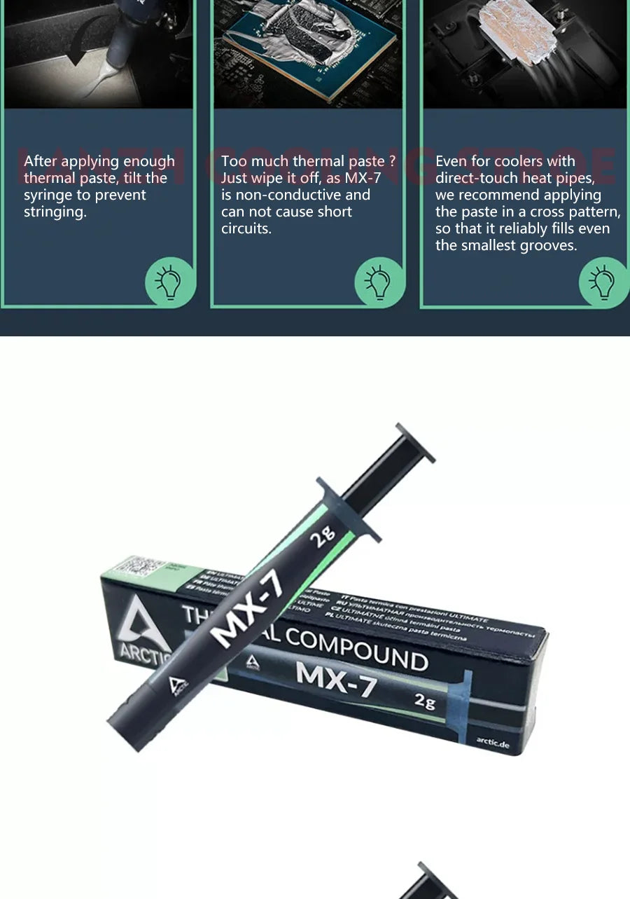 Arctic AC MX-7  Thermal Silicone Grease Gel For Computer Desktop Laptop Notebook CPU GPU VGA Card Thermal Conductive Paste