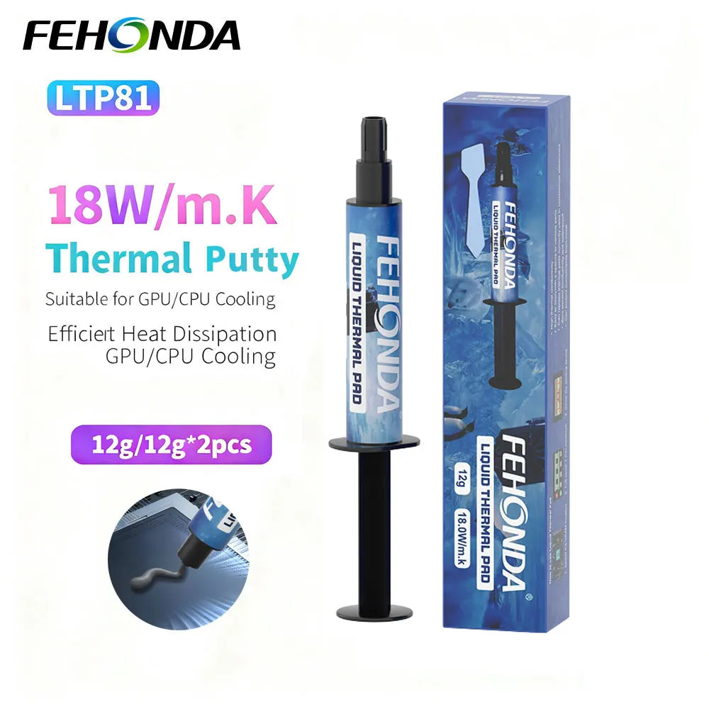 FEHONDA Thermal Putty 18W/m.K High Thermal Conductive Gel for CPU GPU Heat Dissipation Paste Thermal Interface Material for PS4