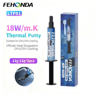 FEHONDA Thermal Putty 18W/m.K High Thermal Conductive Gel for CPU GPU Heat Dissipation Paste Thermal Interface Material for PS4