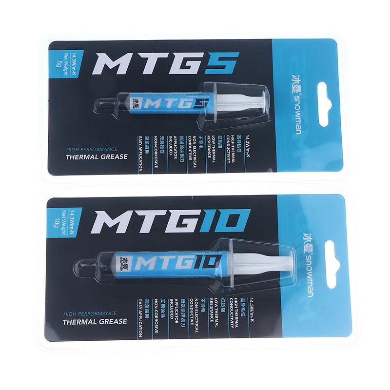 Hot 1Pc 5g/10g Syringe MTG5/MTG10 Thermal Conductive Grease Paste 14.3W/mk For Grease Desktop Computer Laptop Graphics Card Chip