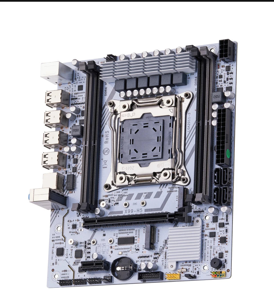 QIYIDA X99 Motherboard LGA 2011 3 Xeon CPU E5 V3 V4 DDR4 RAM NVME M.2 PCI3.0 16X SATA M-ATX
