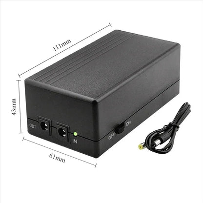 MINI UPS 12V 2A 44.4wh Uninterruptible Power Supply and Backup Power Supply Are Used for Routers and Attendance Machines, CCTV