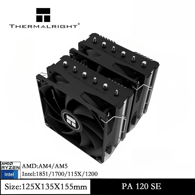 Thermalright Peerless Assassin 120 SE 6 Heat Pipes AGHP 120mm CPU Cooler Twin Towers Fan pa120se for AM4 AM5 Intel1700/115X/1851