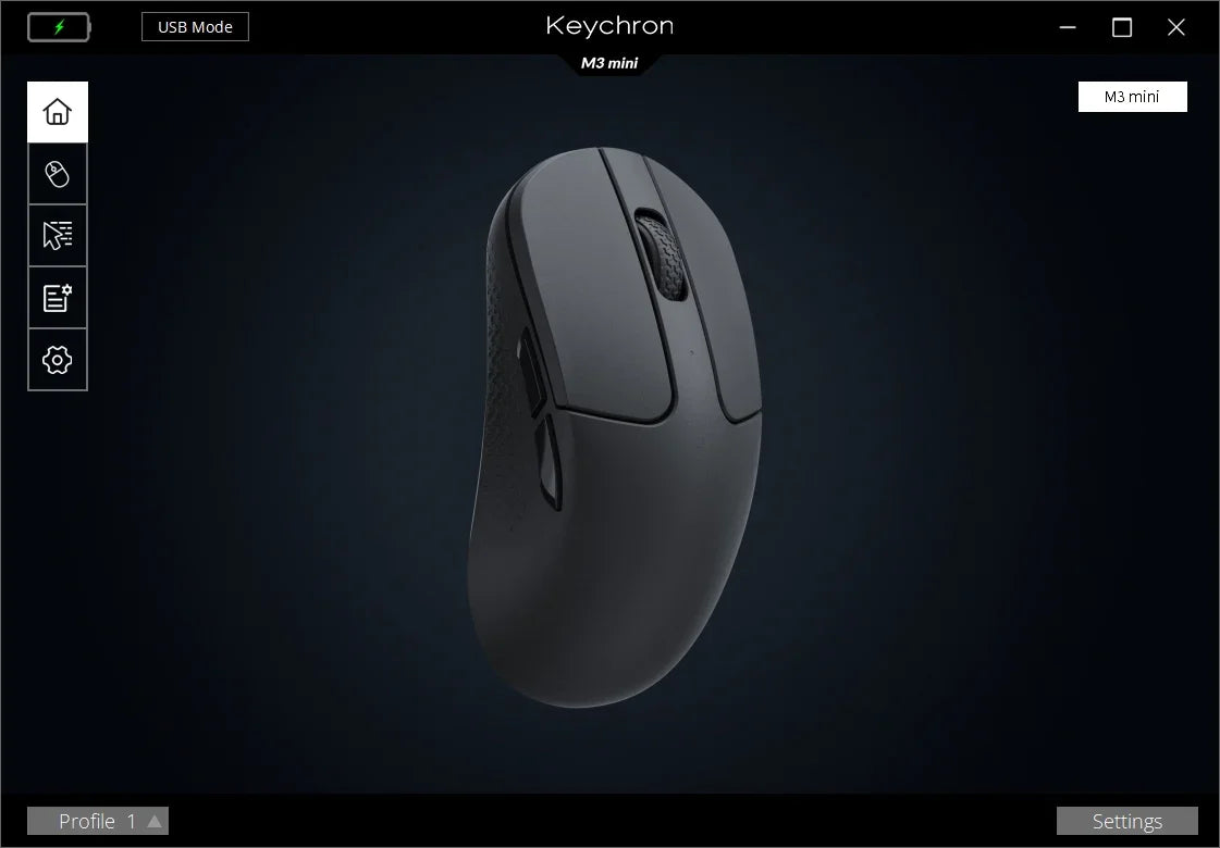 Keychron M3 Mini 2.4GHz Bluetooth Wireless Optical Mouse USB Type C Wired Mice
