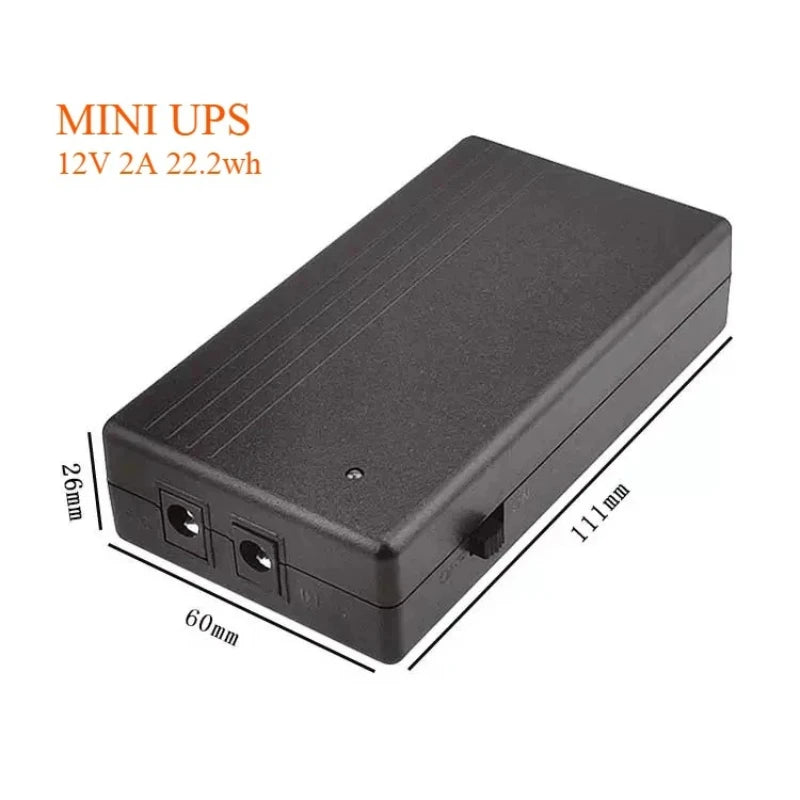 MINI UPS 12V 2A 44.4wh Uninterruptible Power Supply and Backup Power Supply Are Used for Routers and Attendance Machines, CCTV