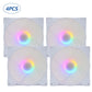 140mm pc fan 14 cm PC Case Fan Quiet 140mm RGB Fan 4pin Computer Cooling Fans Silent 12CM CPU Cooler Fan