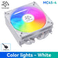 SNOWMAN MC45-4 ITX CPU Cooler Air 4 heat pipes cooling PC heat sink ARGB Fans PWM Intel LGA1851 1700 1200 1151 X99 2011 AM5 AM4