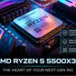 New AMD Ryzen 5 5500X3D R5 5500X3D CPU Processor 7NM L3=96M Socket AM4