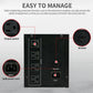 Backup UPS Power Supply 1500VA 900W 120V Battery Backup Power Simulated Sine Wave with 4 Outlets and LCD Display