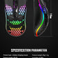 Wired Cable Gaming 7 breathing LED Back Light Optical Mouse USB Computer Hollowed out Mice Laptop Desktop 4D PC home use Office