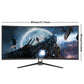 34 CRUA Gaming Monitor 34-inch Curved Ultrawide WQHD Monitor 3440 x 1440 R1500 Ultrawide Computer Monitor 144Hz VA Panel Display