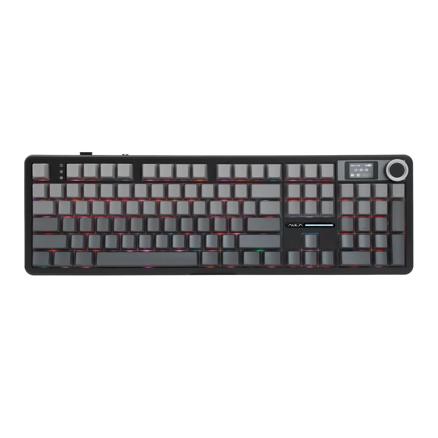 EPOMAKER X AULA F108 PRO Full Size 100% ANSI Layout Hot Swap Wired/2.4GHz/Bluetooth Wireless Mechanical Keyboard RGB Backlight