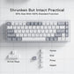 Redragon K631 Gery 65% Wired RGB Gaming Keyboard, 68 Keys Hot-Swappable Compact Mechanical Keyboard