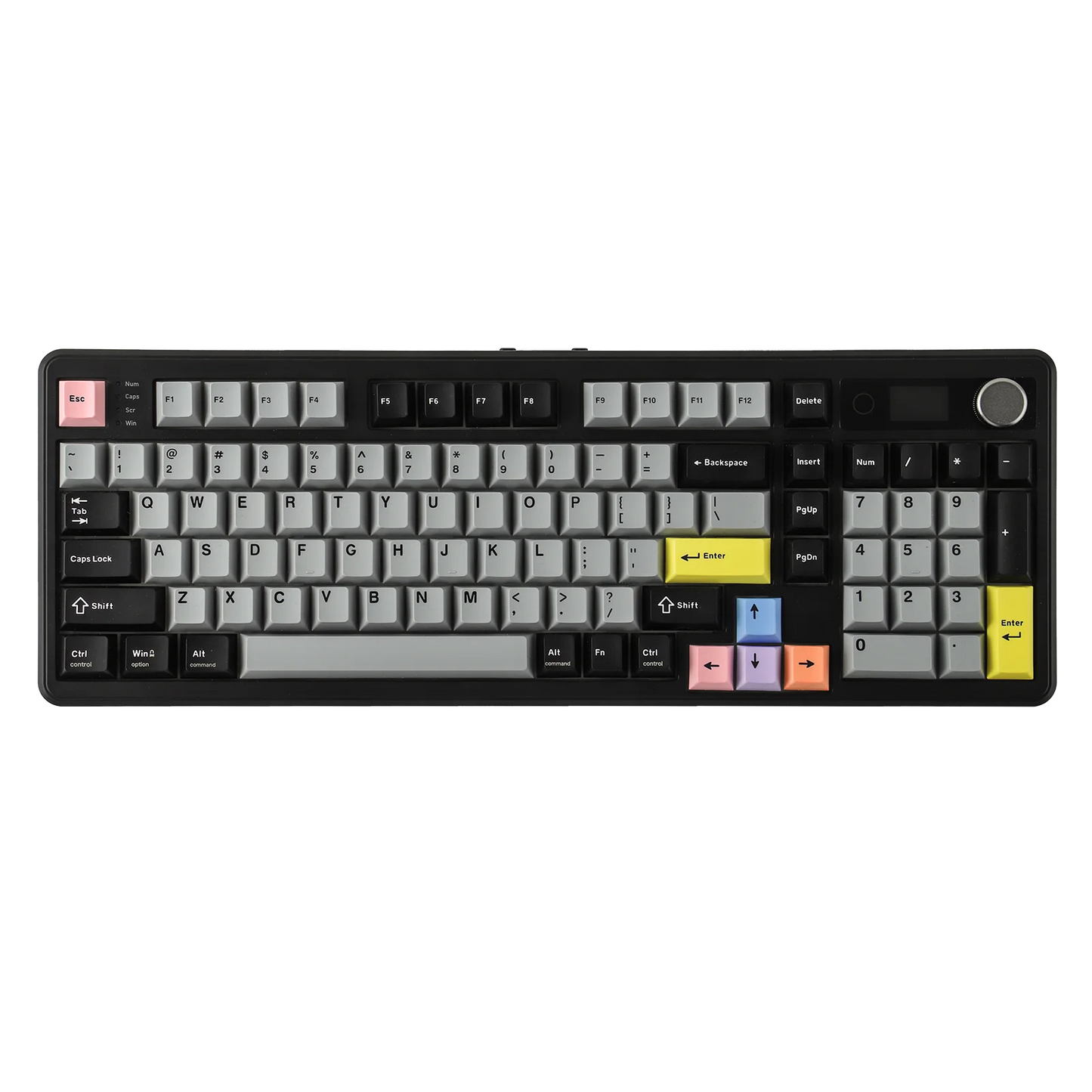 EPOMAKER TH99 PRO 96% ANSI US Layout Gasket-Mounted Wired/BT/2.4Ghz Wireless Mechanical Gaming Keyboard with Screen & Knob