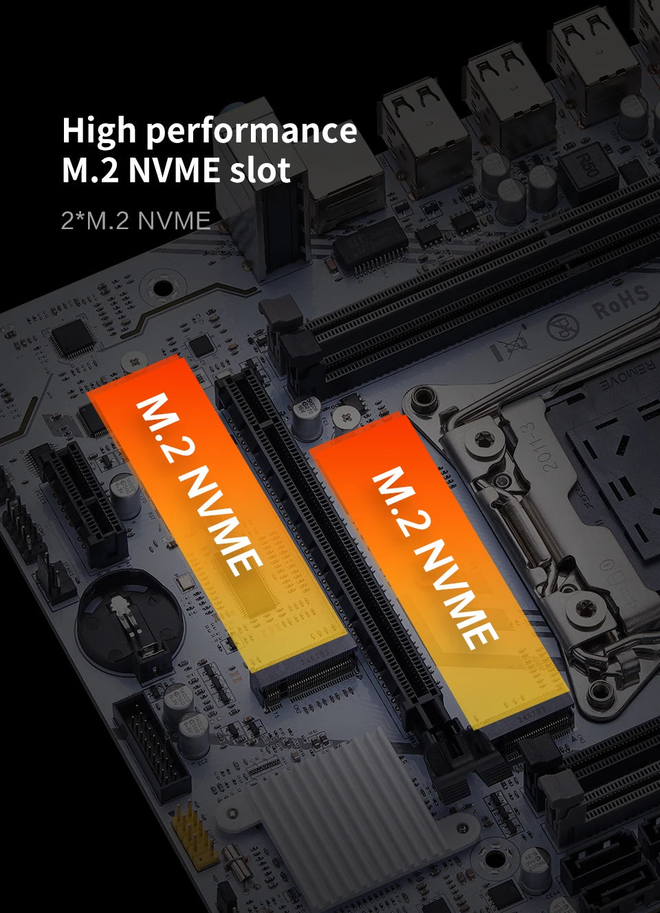 QIYIDA X99 Motherboard LGA 2011 3 Xeon CPU E5 V3 V4 DDR4 RAM NVME M.2 PCI3.0 16X SATA M-ATX