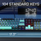 Redragon K582 SE Wired RGB 104 Keys Mechanical ,Dynamic 16.8M RGB Backlit Gaming Keyboard,Red Switches