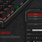 Redragon K556 RGB LED Backlit Wired 104 Keys Hot-Swap Noise Absorbing Foams Mechanical Gaming Keyboard